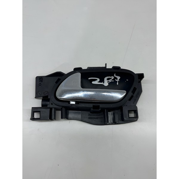 Maçaneta Interna Dianteiro Esquerda Aircross 2013 A 2018 Prata