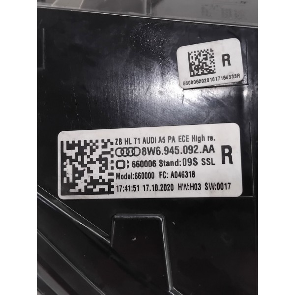 Lanterna Traseiro Direito De Led Audi A5 2021