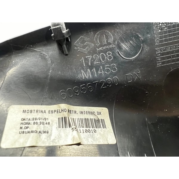 Moldura Interna Retrovisor Jeep Commander 2022 A 2025 Preto