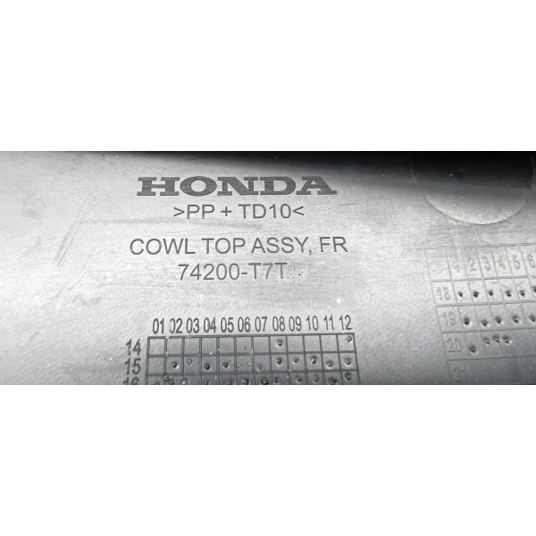 Churrasqueira Parabrisa Dianteiro  Honda Hrv 2015 A 2021