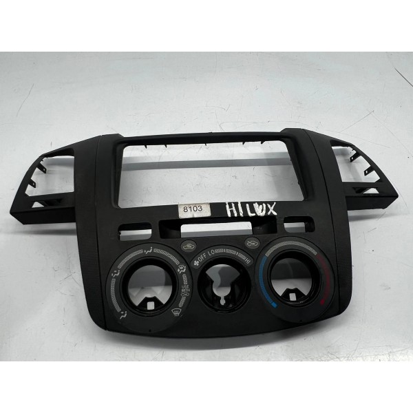 Moldura Central Painel Ar Analógico Toyota Hilux 2006 A 2010