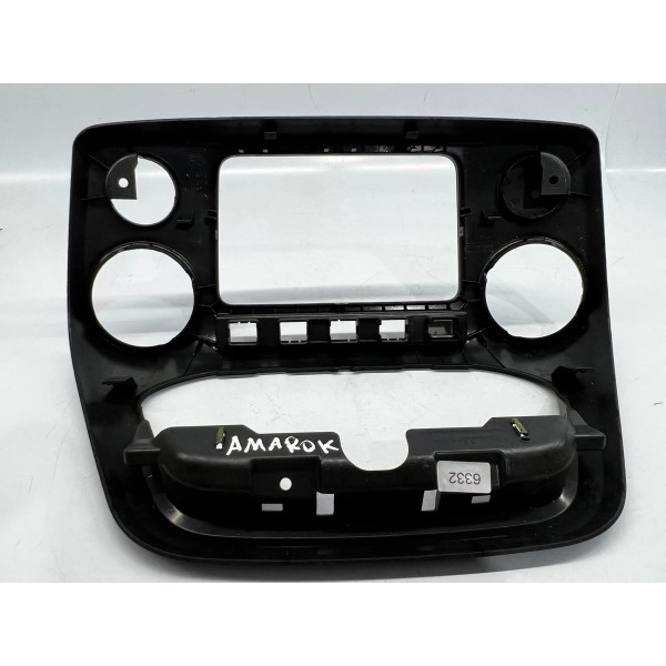 Moldura Painel Central Volkswagen Amarok 2010 A 2016 Preto