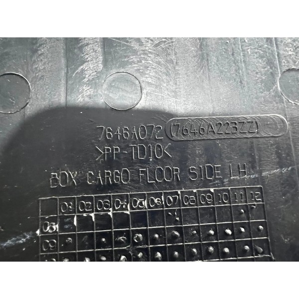 Porta Objetos Porta Malas Esquerdo Mitsubishi Dakar 2012